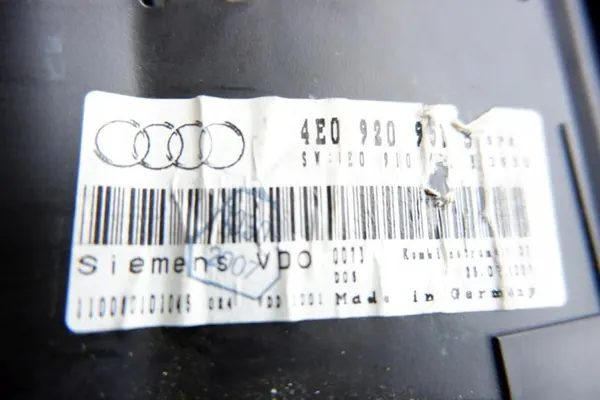 Kombiinstrument Audi A8 D3 4.2 TDI OEM 4E0920951 B image 7