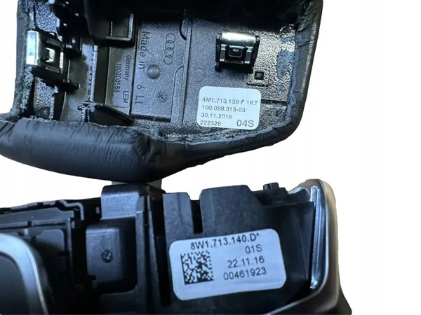 Pommeau de levier Audi OE OEM 8W1713140D Marron Usagé image 4