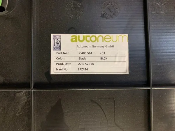 Kit de Panneau de Coffre OEM 7400564 pour Rolls-Royce Dawn image 5