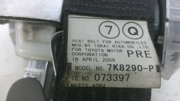 Turvavyö etupassenger vasen OEM 7K8290-P Lexus image 4