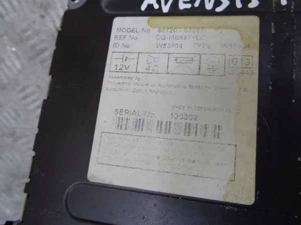 Radio & Klimapanel OEM 86120-05081 für Toyota Avensis image 7