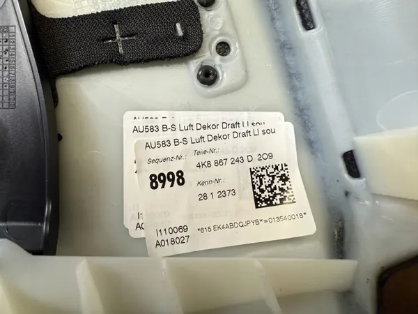 Audi A7 C8 B-pilarin kansi vasen OEM 4K8867243D image 3