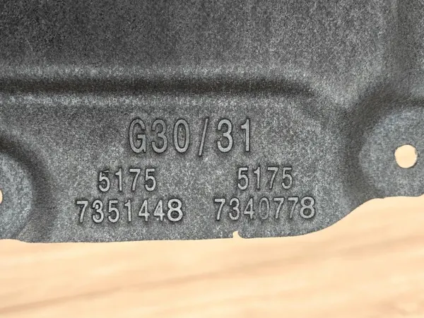 Escudo inferior derecho OEM 7351448 para BMW G30 G31 image 7