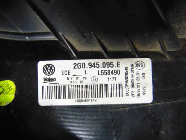 VW POLO VI 6 2G0 LIFT LÁMPARA LED TRASERA IZQUIERDA image 3