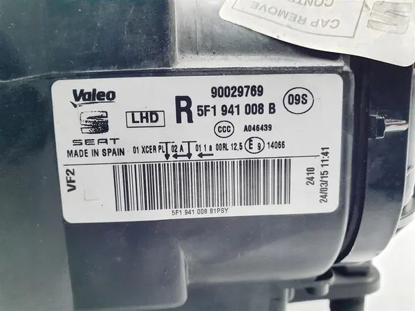 FARO DIREITO SEAT LEON III 5F 12-16 LED COMPLETO OEM image 9