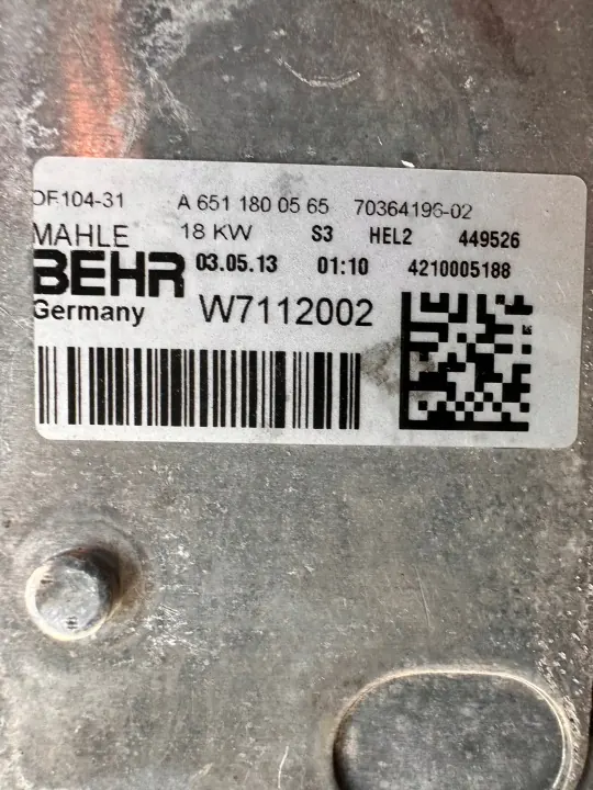Arrefecedor de óleo Mercedes-Benz OE A6511800565 - Usado image 10