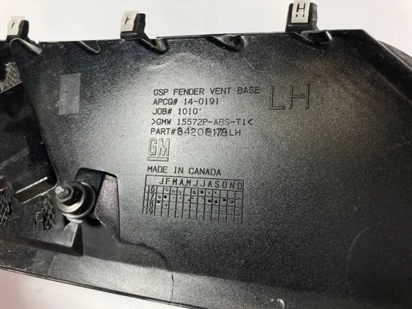 OEM 84208196 Entrée d'air d'aile avant Corvette C7 GS image 10