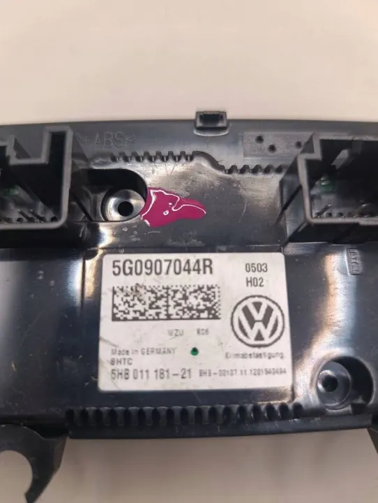 Panneau clim VW Golf VII 5G0907044R image 3