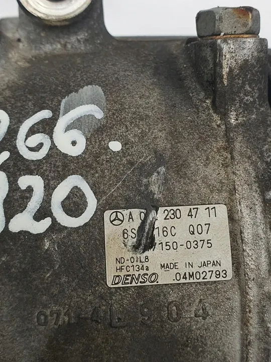 Compresor de aire acondicionado Mercedes-Benz OE A0022304711 image 3