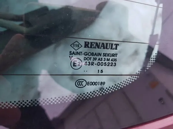 OEM TOC48788 Cristal Puerta Trasera para Renault Grand Scenic image 3