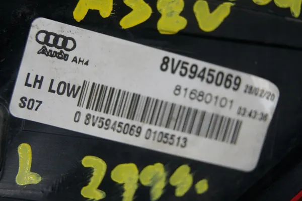 AUDI A3 8V5 LIFT SEDÁN LÁMPARA TRASERA IZQUIERDA OEM 8V5945069 image 5