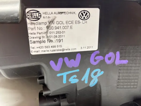Farol dianteiro esquerdo VW Golf 5U0941007E image 5