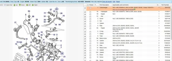 TURBINE SAAB 9-5 (YS3E) 2.3L 2003 5955703 image 7