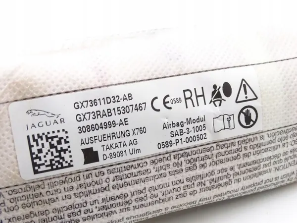 Jaguar XE X760 rechter stoel airbag OEM GX73611D32-AB image 4