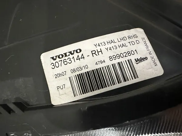 VOLVO XC60 08-13 Oikea Halogeenivalo 30763144 image 5