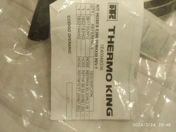 Ensemble de tuyaux THERMO KING E200 image 4