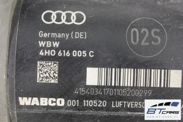 Audi A8 Fjädringskompressor OEM 4H0616005C Begagnad image 9