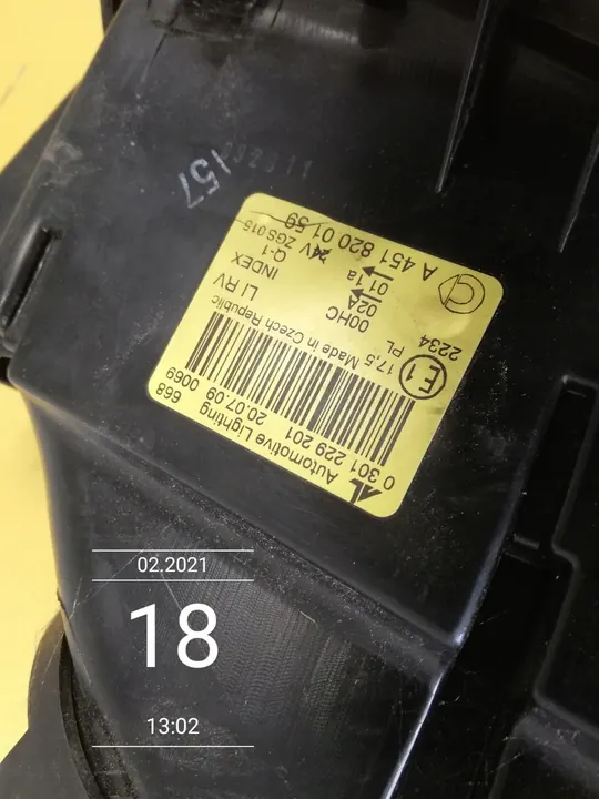 SMART FORTWO LINKER KOPLAMP A4518200159 image 5