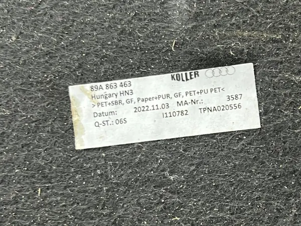 Suelo de maletero Audi Q4 e-tron OEM 89A863463 - Usado image 5