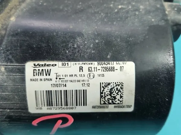 Halógeno direito BMW i3 63117295688 OEM image 4