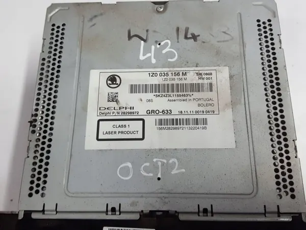 Radio CD Skoda OEM 1Z0035156M para Octavia II 08-12 image 4