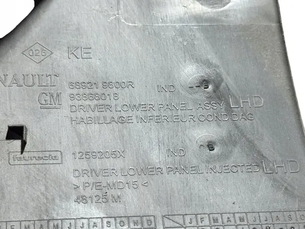 Cobertura consola OEM 689219800R para Renault Trafic III image 3