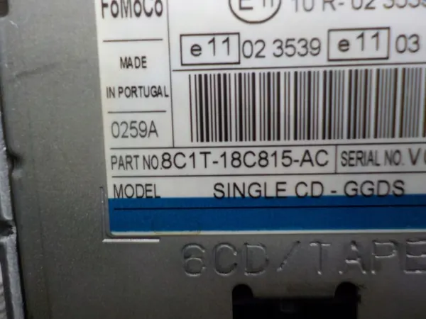 Ford Transit VII Radiospeler OEM 8C1T-18C815-AC image 3