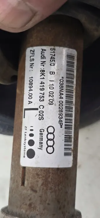 Ohjauspylvään akseli AUDI A5 8T 8K1419753C image 4