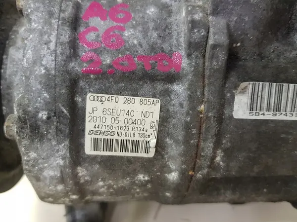 Compressore aria condizionata AUDI A6 C6 2.0 TDI OEM image 2