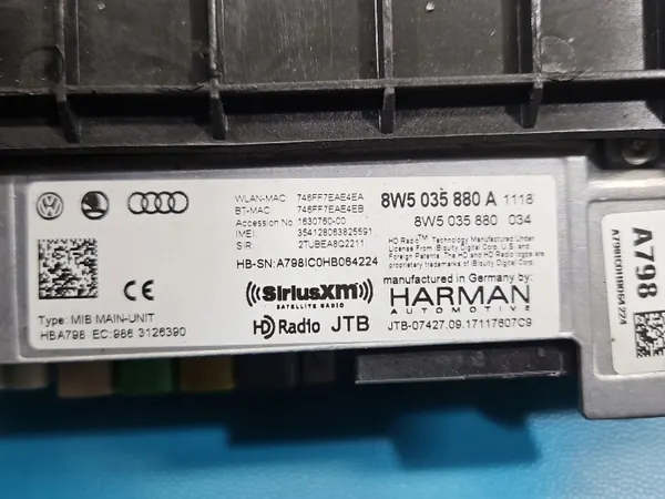 Lecteur Navigation Audi A4 B9 OEM 8W5035880A image 4
