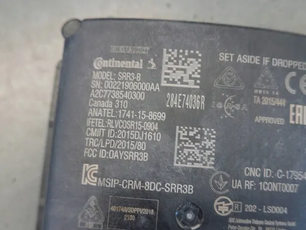 RENAULT CLIO V ARKANA TALISMAN ACC RADARSENSOR MODULE image 3