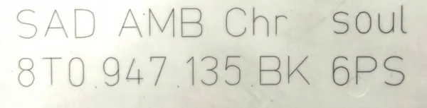 Istuinlukulamppu OEM 8T0947135BK 6PS Audi image 5
