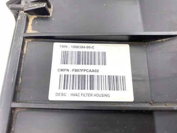 Tesla S Kupéfilter Hölje OEM 1013535-00-b image 5
