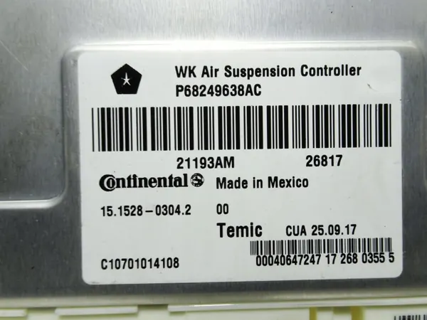 Luchtveringmodule Jeep Grand Cherokee 2017 OEM P68249638AC image 4