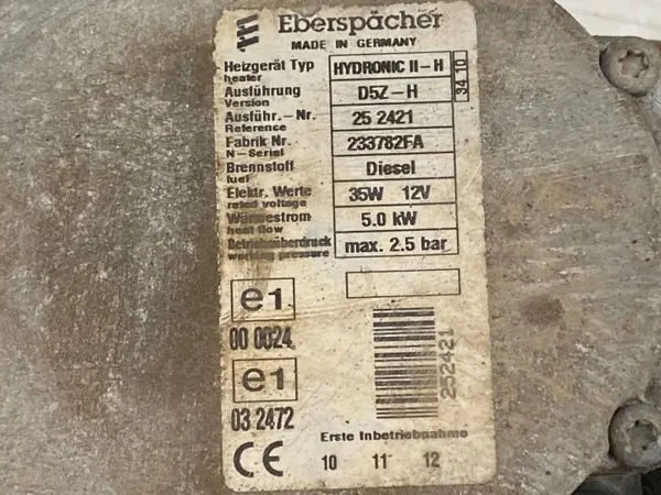 Chauffage Webasto OEM 252421 pour Toyota Auris 1.4L Diesel image 8