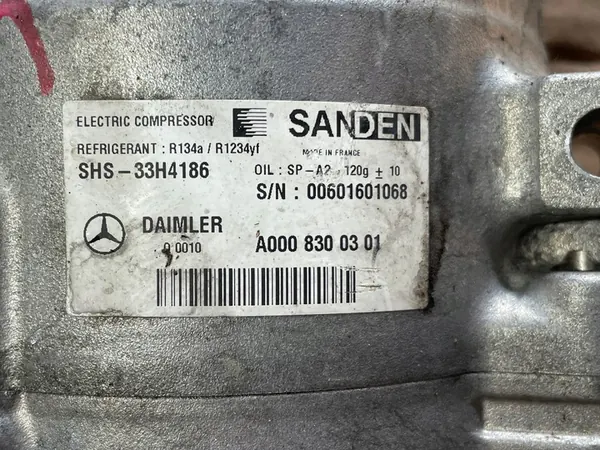 Compresor de aire acondicionado Mercedes W205 W213 Sprinter W177 A0008300301 image 6