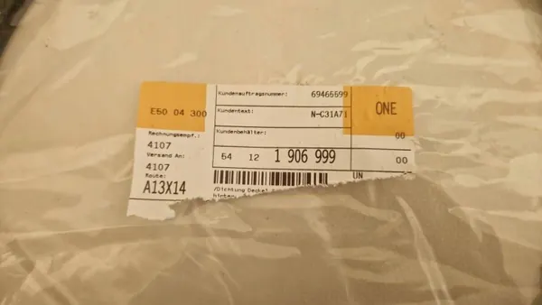 BMW E21/E30 zonnedak achterdichting OEM 54121906999 image 3