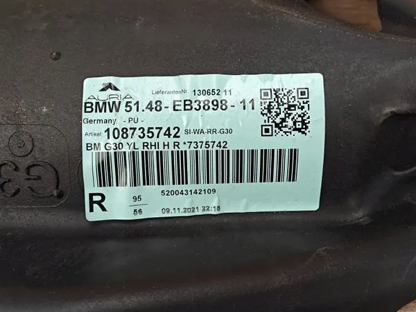 OEM 7375742 Hjulhus höger bak BMW G30 image 6