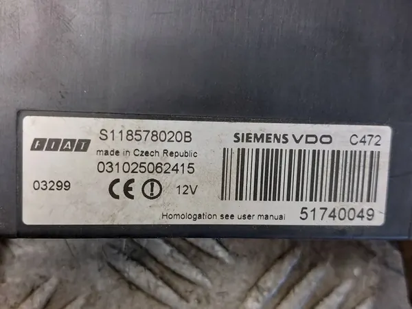 Startset FIAT PANDA II 1.1 8V IAW5AFSM 55192634 image 6