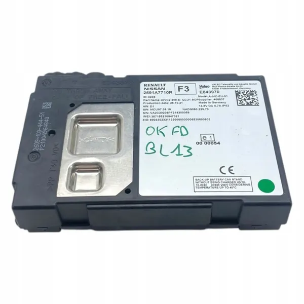 Módulo de controlo Renault Megane V EV E-Tech OEM 2591A7710R image 3