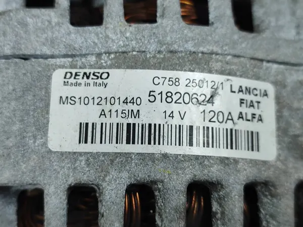 FIAT ALFA 1.6 M-JET Vaihtovirtageneraattori 120A image 2
