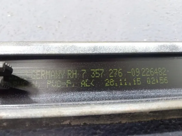 BMW 7 G11 Barra de Techo Derecha OEM 7357276 Usado image 6