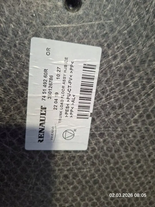 Tapis Renault OE 745149260R - État Utilisé image 3