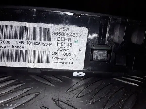 Klimasteuermodul Citroen C4 OEM 9658084577 image 5