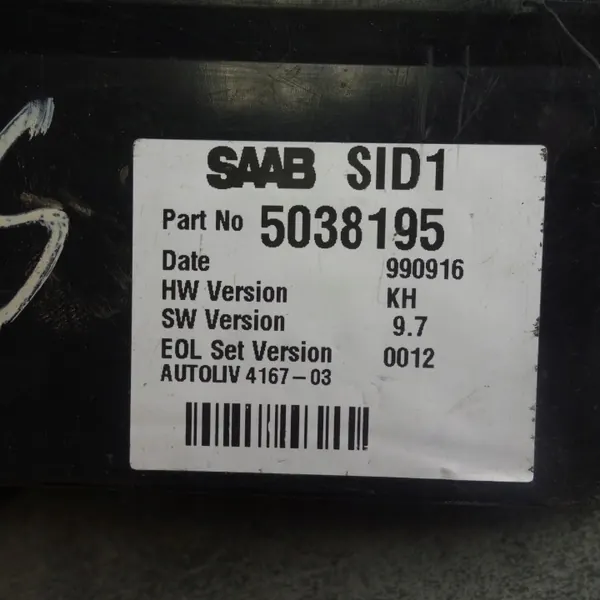 Display Screen SAAB 9-3 SID1 5038195 Used image 3