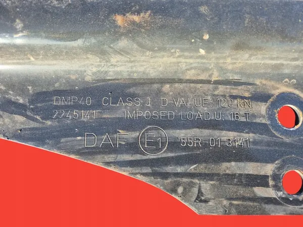 Plaque de base de selle 4 cm DAF XG, XF 106, CF EURO 6 image 3