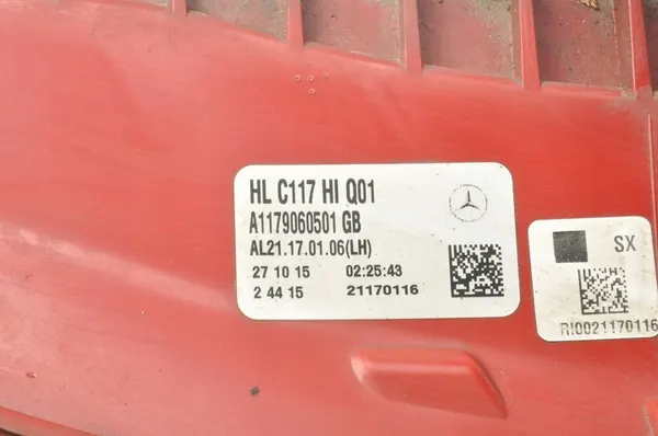 MERCEDES CLA W117 Luz Trasera Izquierda A1179060501 image 6
