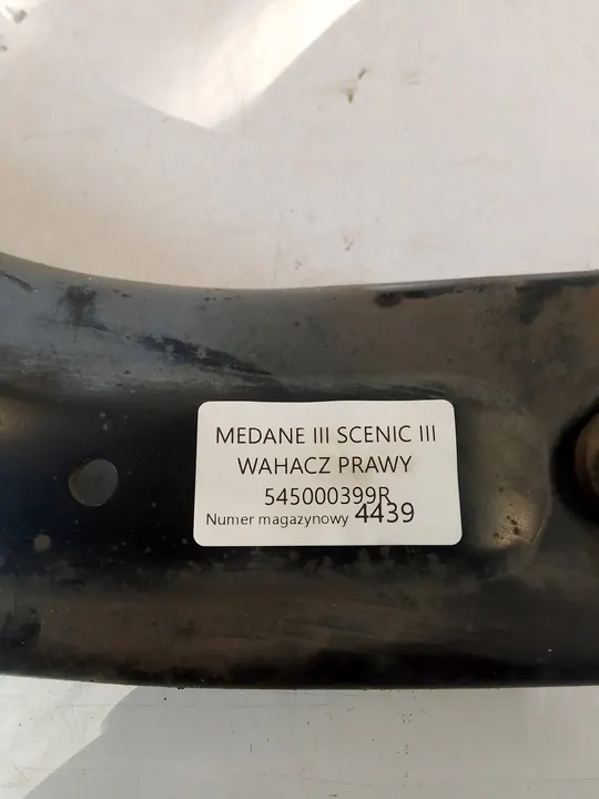 RENAULT MEGANE III SCENIC III Braccio di Controllo Destro 545000399R image 5