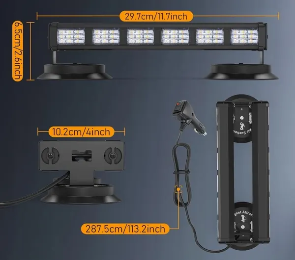 Luz de aviso LED 81W OEM B0CC4VMP7J para camiões image 4