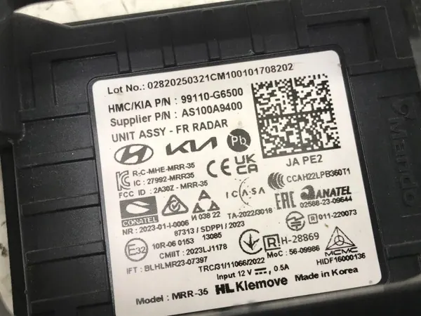 Sensor Radar Kia OEM 99110G6500 para Picanto III image 7